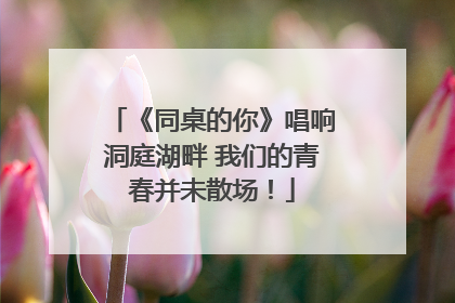 《同桌的你》唱响洞庭湖畔 我们的青春并未散场！