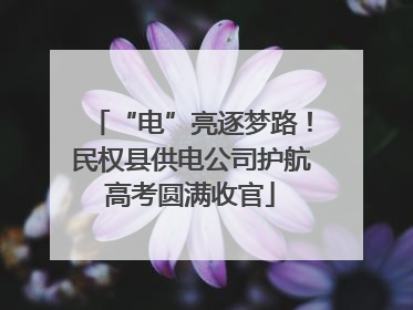 “电”亮逐梦路！民权县供电公司护航高考圆满收官