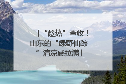 “趁热”查收！山东的“绿野仙踪”清凉感拉满