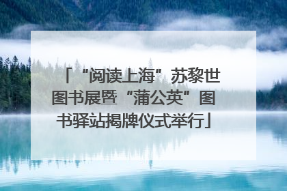 “阅读上海”苏黎世图书展暨“蒲公英”图书驿站揭牌仪式举行