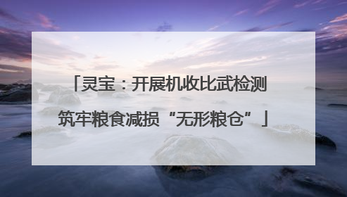 灵宝：开展机收比武检测 筑牢粮食减损“无形粮仓”