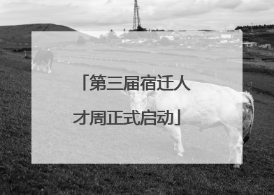 第三届宿迁人才周正式启动