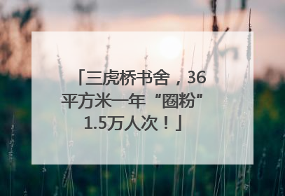 三虎桥书舍，36平方米一年“圈粉”1.5万人次！