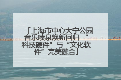 上海市中心大宁公园音乐喷泉焕新回归 “科技硬件”与“文化软件”完美融合