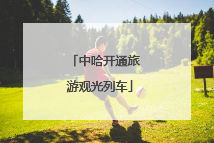 中哈开通旅游观光列车