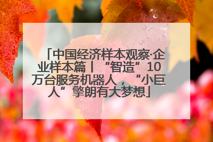 中国经济样本观察·企业样本篇丨“智造”10万台服务机器人，“小巨人”擎朗有大梦想