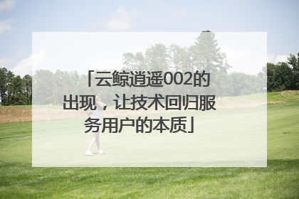 云鲸逍遥002的出现，让技术回归服务用户的本质