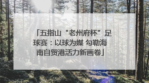 五指山“老州府杯”足球赛：以球为媒 勾勒海南自贸港活力新画卷