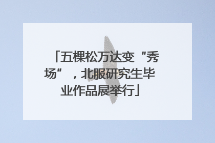 五棵松万达变“秀场”，北服研究生毕业作品展举行