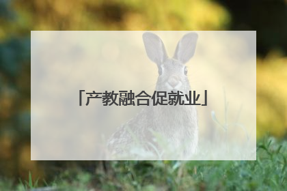 产教融合促就业