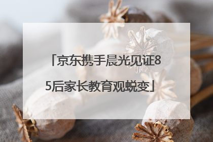 京东携手晨光见证85后家长教育观蜕变