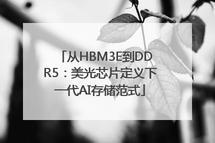 从HBM3E到DDR5：美光芯片定义下一代AI存储范式