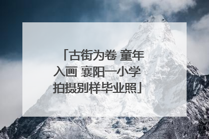 古街为卷 童年入画 襄阳一小学拍摄别样毕业照