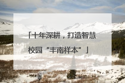 十年深耕，打造智慧校园“丰南样本”