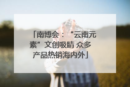 南博会：“云南元素”文创吸睛 众多产品热销海内外