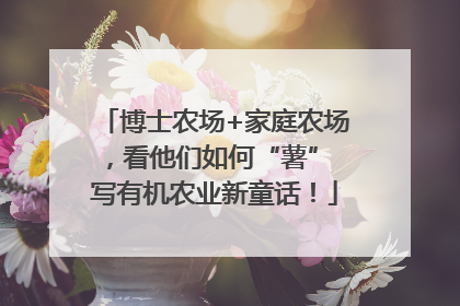 博士农场+家庭农场，看他们如何“薯” 写有机农业新童话！