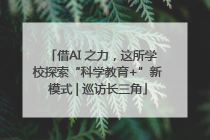借AI 之力，这所学校探索“科学教育+”新模式 | 巡访长三角
