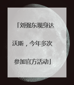 刘强东现身达沃斯，今年多次参加官方活动