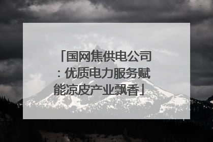 国网焦供电公司：优质电力服务赋能凉皮产业飘香