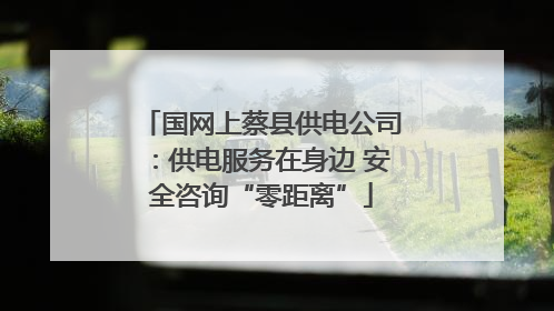 国网上蔡县供电公司：供电服务在身边 安全咨询“零距离”