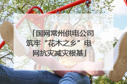 国网常州供电公司筑牢“花木之乡”电网抗灾减灾根基