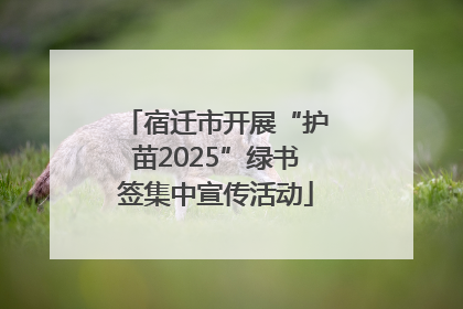 宿迁市开展“护苗2025”绿书签集中宣传活动