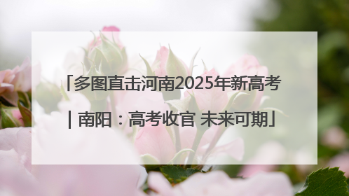 多图直击河南2025年新高考｜南阳：高考收官 未来可期