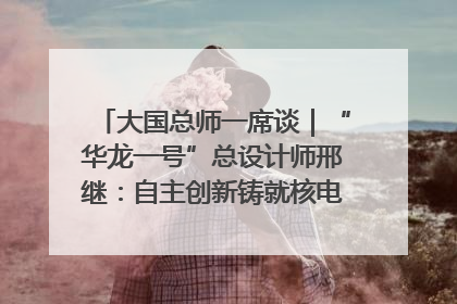 大国总师一席谈｜“华龙一号”总设计师邢继：自主创新铸就核电“国家名片”