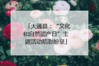 大通县：“文化和自然遗产日”主题活动精彩纷呈