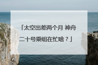 太空出差两个月 神舟二十号乘组在忙啥？