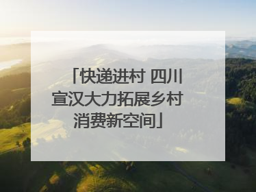 快递进村 四川宣汉大力拓展乡村消费新空间