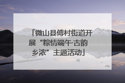 微山县傅村街道开展“粽情端午·古韵乡浓”主题活动