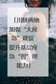 川陕两地加强“大应急”建设 提升基层应急“智”理能力