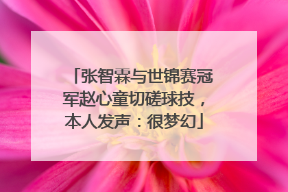 张智霖与世锦赛冠军赵心童切磋球技，本人发声：很梦幻