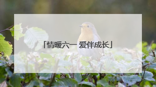 情暖六一 爱伴成长