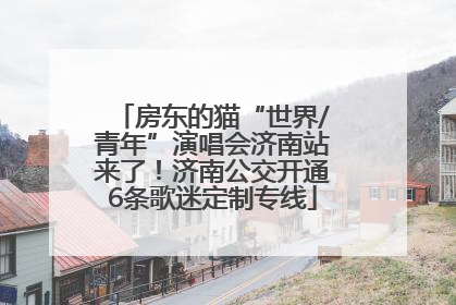 房东的猫“世界/青年”演唱会济南站来了！济南公交开通6条歌迷定制专线