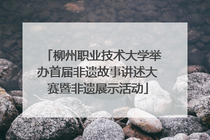 柳州职业技术大学举办首届非遗故事讲述大赛暨非遗展示活动