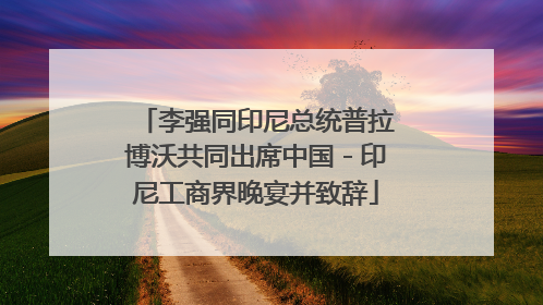 李强同印尼总统普拉博沃共同出席中国－印尼工商界晚宴并致辞