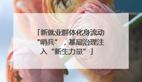 新就业群体化身流动“哨兵”，基层治理注入“新生力量”