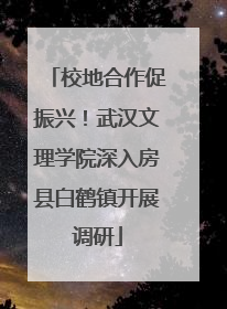校地合作促振兴！武汉文理学院深入房县白鹤镇开展调研
