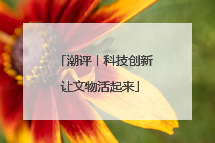 潮评丨科技创新让文物活起来