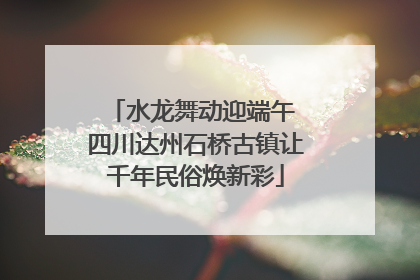 水龙舞动迎端午 四川达州石桥古镇让千年民俗焕新彩