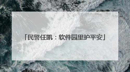 民警任凯：软件园里护平安