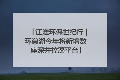 江淮环保世纪行｜环巢湖今年将新增数座深井控藻平台