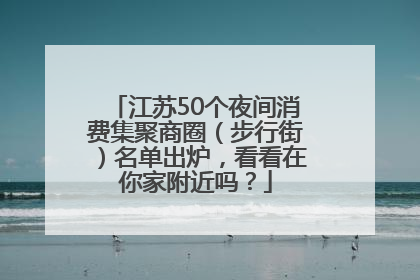 江苏50个夜间消费集聚商圈（步行街）名单出炉，看看在你家附近吗？