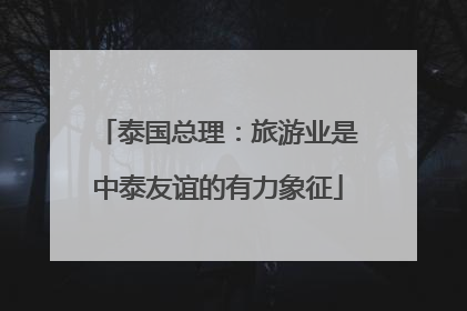 泰国总理：旅游业是中泰友谊的有力象征