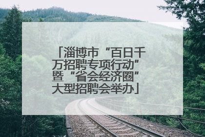 淄博市“百日千万招聘专项行动”暨“省会经济圈”大型招聘会举办