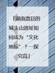 湖南澧县的城头山遗址如何成为“文化地标”？一探究竟