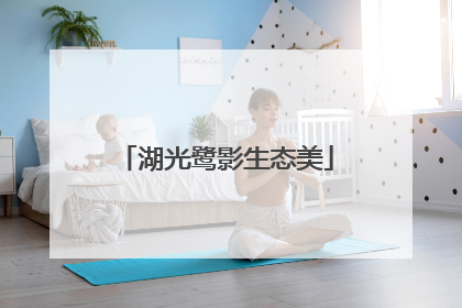 湖光鹭影生态美
