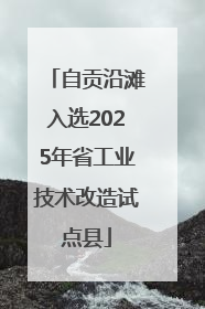 自贡沿滩入选2025年省工业技术改造试点县